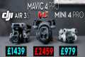 DJI MINI 4 Pro vs DJI MAVIC 4 Pro vs