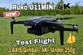 Ruko U11Mini 4K Drone - Test Flight
